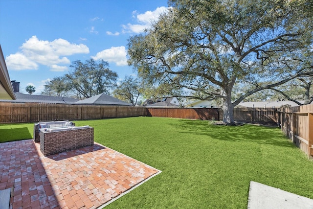 18602 Carriage Ct, Houston, TX 77058 - view of yard featuring a patio