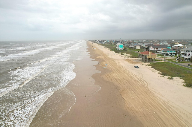 2627 Holiday Dr, Port Bolivar, TX 77650 - water view with a beach view