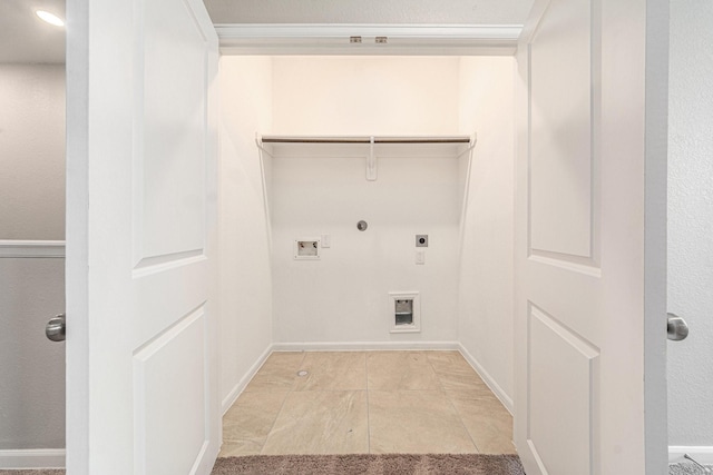 210 Fulton Station Dr, Houston, TX 77009 - clothes washing area featuring washer hookup, laundry area, hookup for an electric dryer, and gas dryer hookup