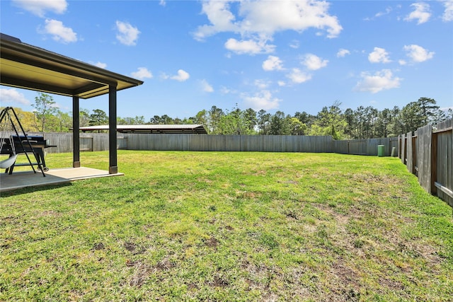 30208 Arnold Branch Dr, Magnolia, TX 77355 - view of yard with a patio and a fenced backyard