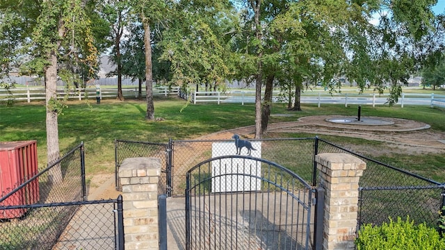 30208 Arnold Branch Dr, Magnolia, TX 77355 - view of property's community with a lawn, a gate, and fence