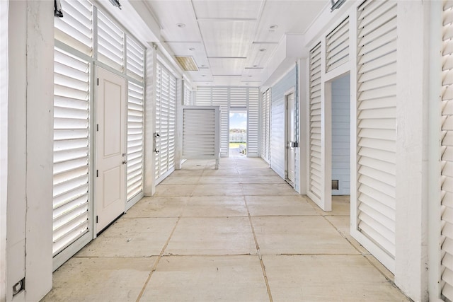 11367 Beachside Dr, Galveston, TX 77554 - corridor featuring french doors