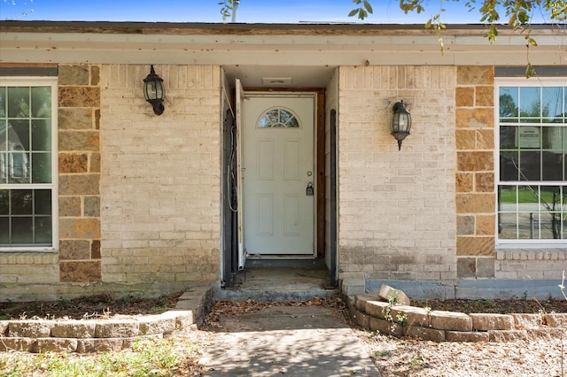 5401 Bayou Dr, Dickinson, TX 77539 - property entrance featuring brick siding