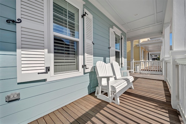 4 Caravelle Ct, Galveston, TX 77554 - view of wooden porch