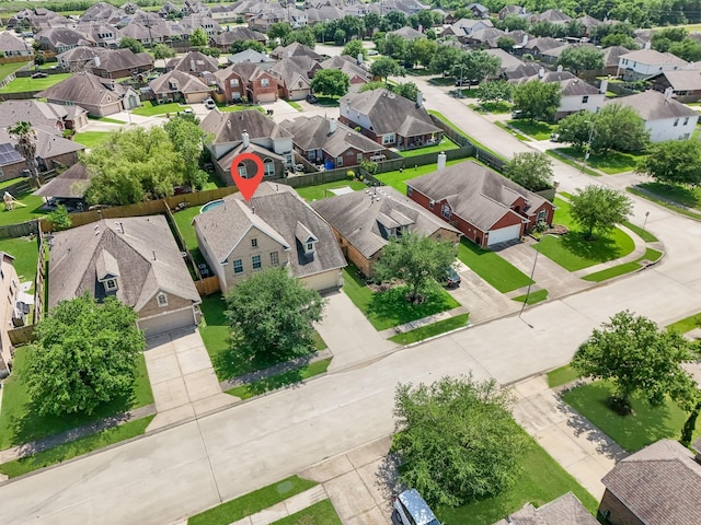 4810 Legends Bay Dr, Baytown, TX 77523 - aerial view with a residential view