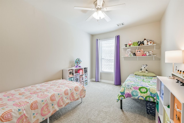 20207 Desert Foal Dr, Tomball, TX 77377 - carpeted bedroom with ceiling fan and baseboards