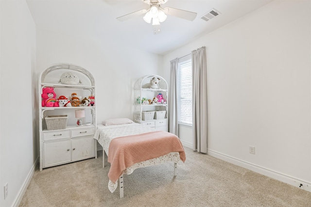 20207 Desert Foal Dr, Tomball, TX 77377 - bedroom featuring light carpet, baseboards, and ceiling fan