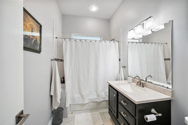 275 Pashun Ln, New Waverly, TX 77358 - full bathroom featuring shower / bath combination with curtain and vanity
