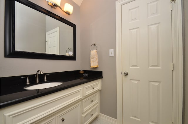 4242 Noble Oak Trl, Houston, TX 77059 - bathroom with vanity and marble look tile flooring