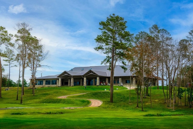 21877 Colorado Bend Ln, Porter, TX 77365 - view of property's community featuring a lawn