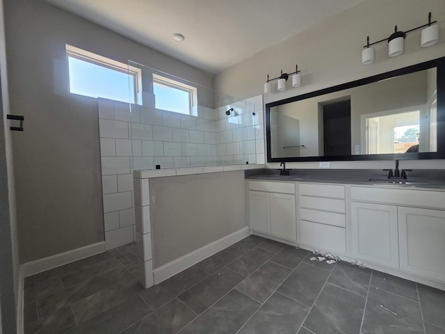 21877 Colorado Bend Ln, Porter, TX 77365 - bathroom with a walk in shower and double vanity