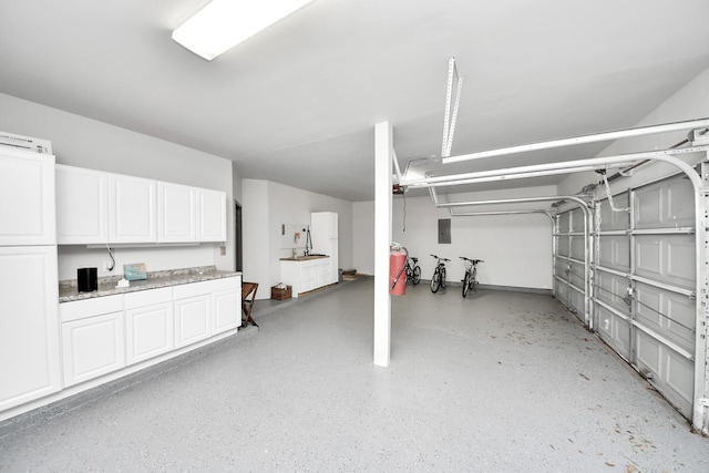 garage featuring electric panel