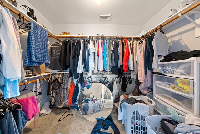 13619 Bonilla Ln, Houston, TX 77083 - spacious closet featuring visible vents and carpet