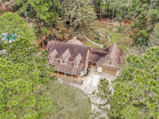 14 Wind River Dr, Conroe, TX 77384 - view from above of property