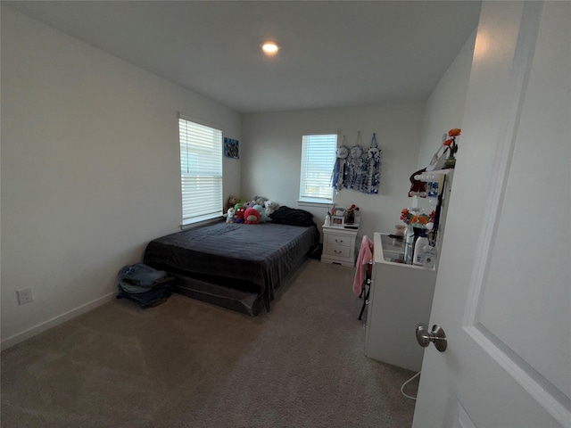 2412 Elliott Shore Ln, La Porte, TX 77571 - bedroom with multiple windows, light colored carpet, and baseboards