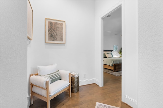 106 Golden Eye Ct, Montgomery, TX 77316 - living area featuring wood finished floors and baseboards