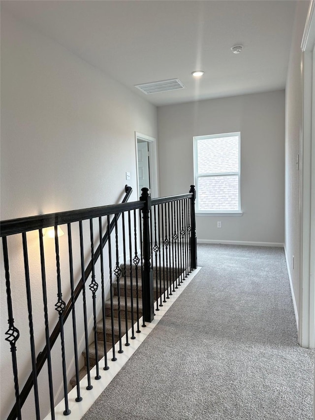 755 Red Mulberry St, La Marque, TX 77568 - stairway with carpet floors and baseboards
