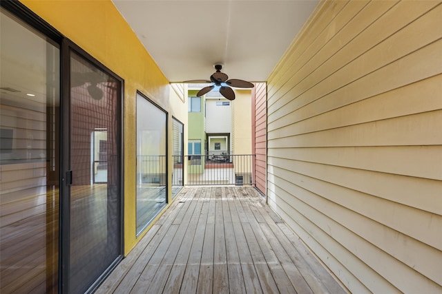 4406 Spencer St Unit A, Houston, TX 77007 - wooden terrace with a ceiling fan