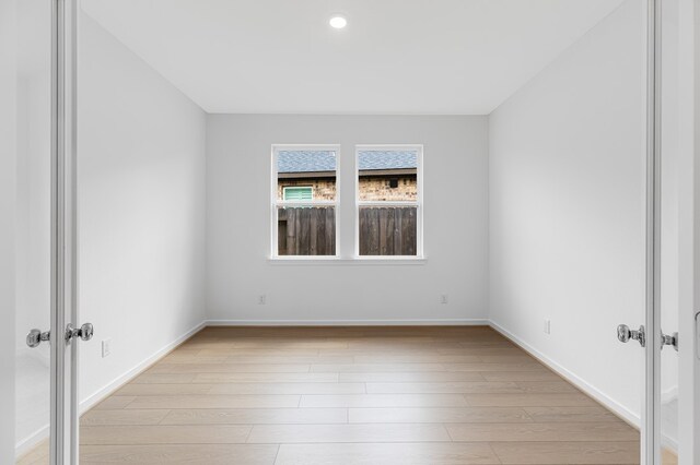 28810 Copper Ridge Dr, Fulshear, TX 77441 - spare room featuring light wood finished floors and recessed lighting