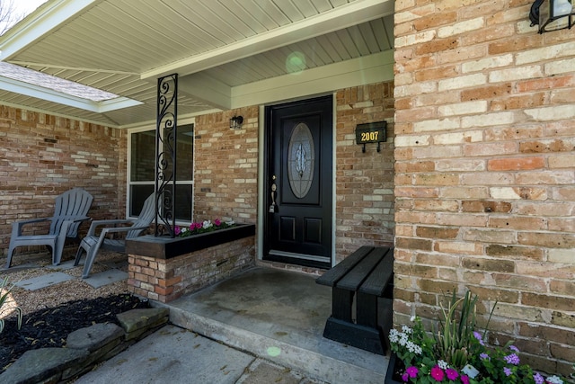 2007 Lamonte Ln, Houston, TX 77018 - property entrance with a porch and brick siding