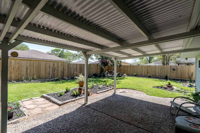 2007 Lamonte Ln, Houston, TX 77018 - view of yard featuring a patio area and a fenced backyard