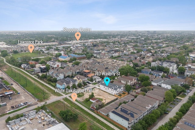 birds eye view of property featuring a residential view