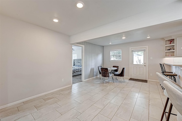 1639 Walton St, Houston, TX 77009 - dining space featuring recessed lighting and baseboards