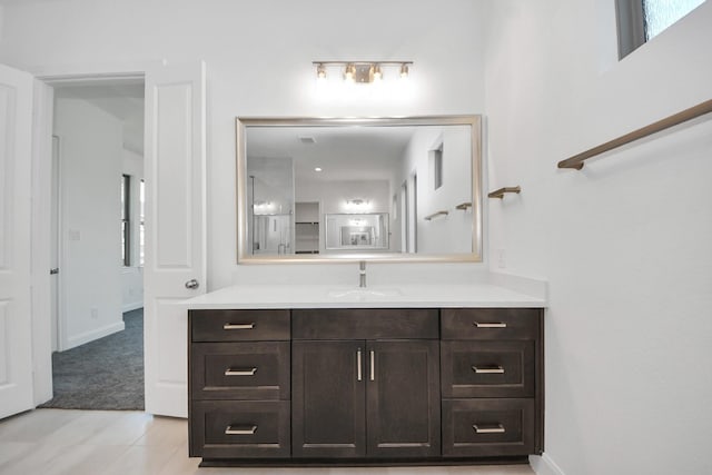 21123 Flowerhorn Dr, Cypress, TX 77433 - bathroom with vanity and tile patterned flooring