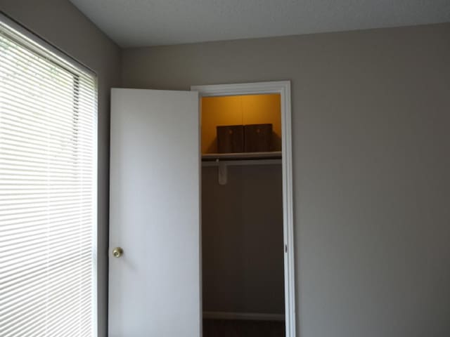 unfurnished bedroom featuring a closet