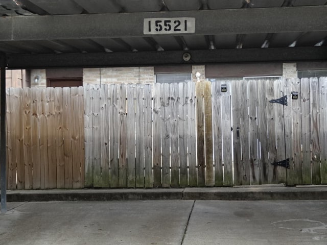 view of below grade area