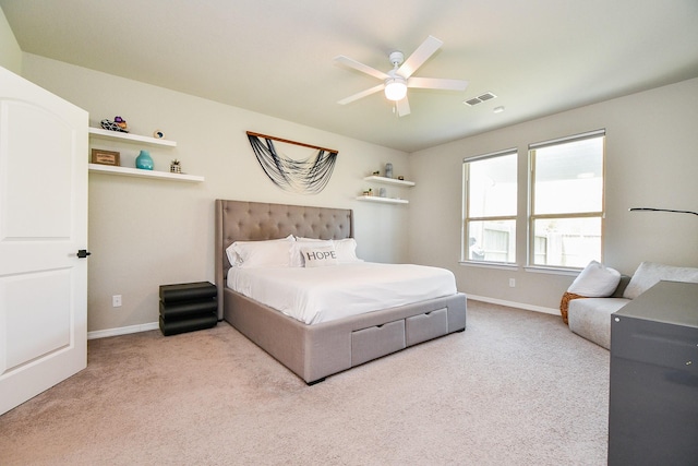 11115 Elderflower Dr, Missouri City, TX 77459 - carpeted bedroom featuring baseboards and ceiling fan