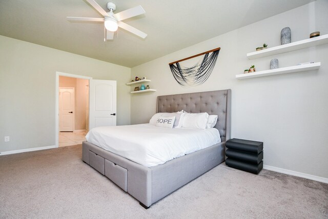 11115 Elderflower Dr, Missouri City, TX 77459 - bedroom featuring carpet, baseboards, and ceiling fan