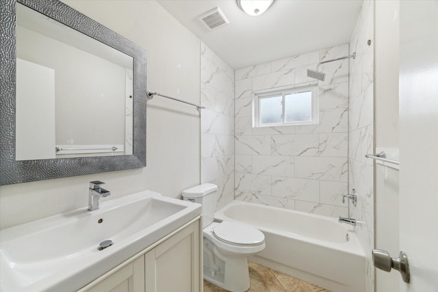 4010 Bluebonnet Trl, Deer Park, TX 77536 - bathroom with vanity and shower / washtub combination