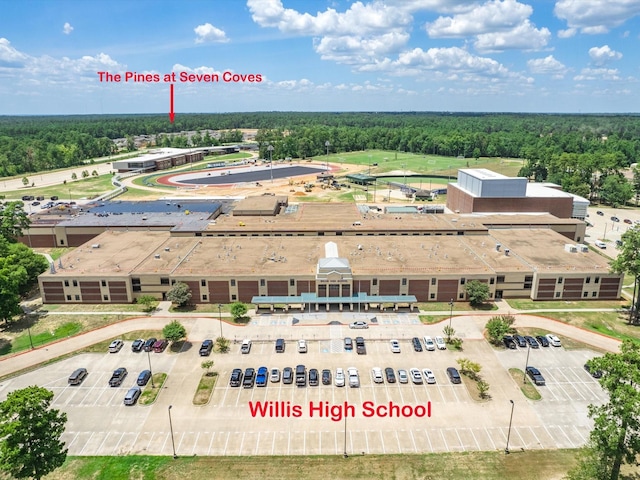 10710 Sora Dr, Willis, TX 77378 - bird's eye view of a forest