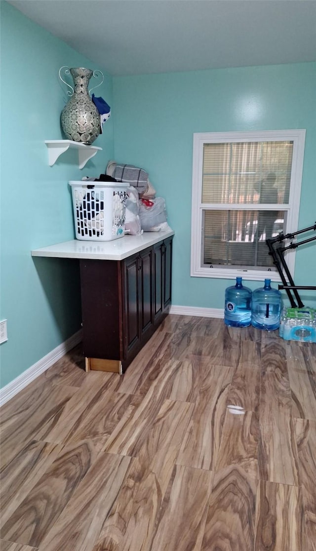 office area with baseboards