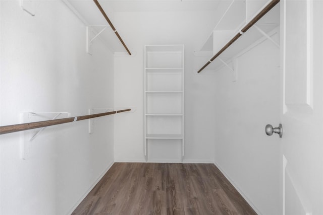 5135 Dunstable Manor Ln, Rosharon, TX 77583 - spacious closet featuring dark wood-style floors