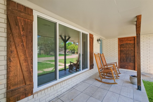exterior space featuring a porch