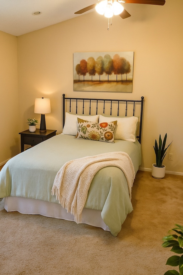 1372 Apache Dr, Montgomery, TX 77316 - bedroom with carpet floors and a ceiling fan