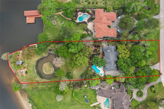 birds eye view of property