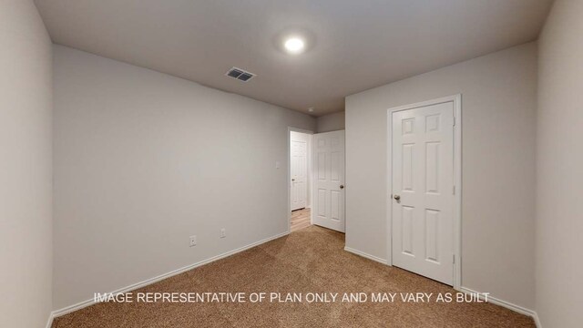 12520 Tarres Ct, Lorena, TX 76655 - unfurnished bedroom featuring carpet, baseboards, and visible vents