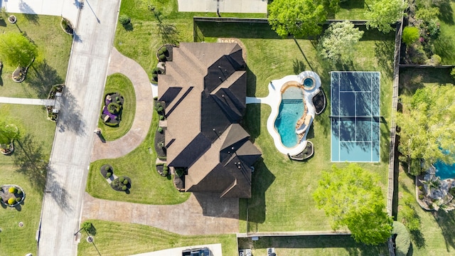 34 New Oak Trl, Humble, TX 77346 - drone / aerial view of a pool
