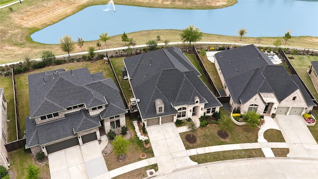 bird's eye view with a residential view