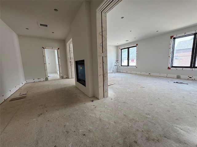 2217 Pelham Dr, Houston, TX 77019 - unfurnished living room with a glass covered fireplace