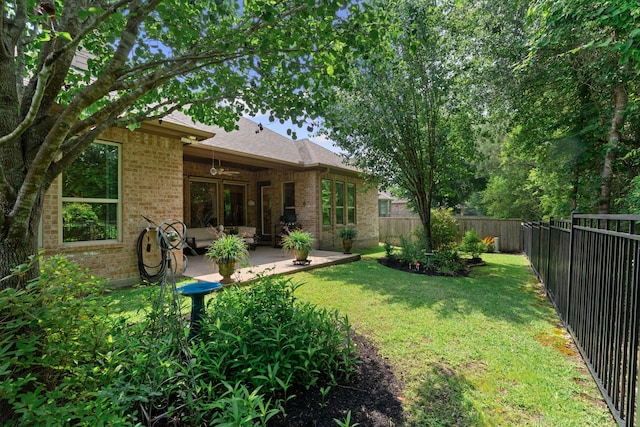 114 Pacific Grove Dr, Montgomery, TX 77316 - view of yard with a fenced backyard and a patio area