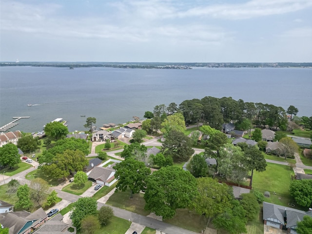 28779 Aloha Ln, Conroe, TX 77356 - drone / aerial view featuring a water view and a residential view