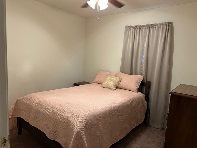 833 E Camp St, La Grange, TX 78945 - carpeted bedroom featuring ceiling fan