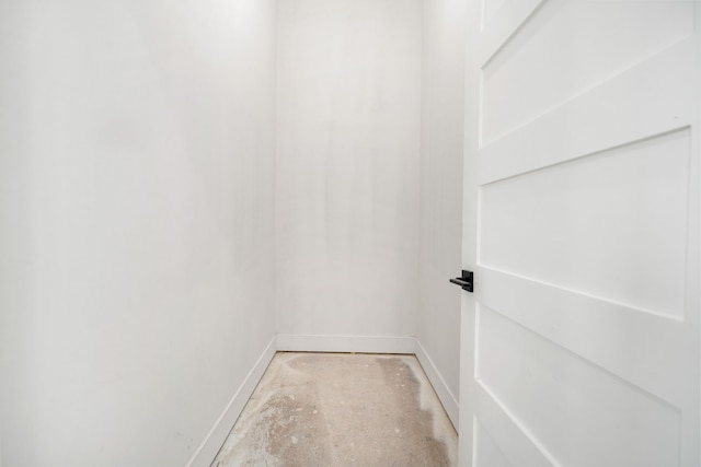 interior space with baseboards