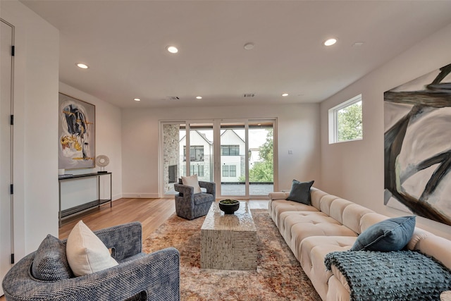 1128 W Pierce St, Houston, TX 77019 - living area featuring recessed lighting and wood finished floors