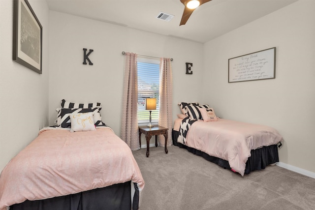 3311 Passage Ln, Conroe, TX 77301 - bedroom with carpet floors and ceiling fan