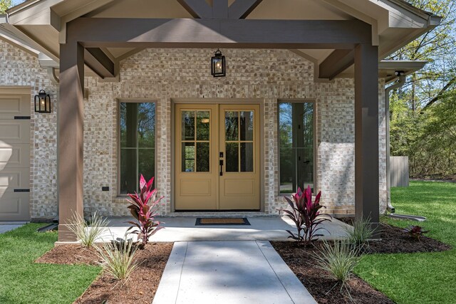 20302 Peach Dr, Huntsville, TX 77320 - property entrance featuring brick siding